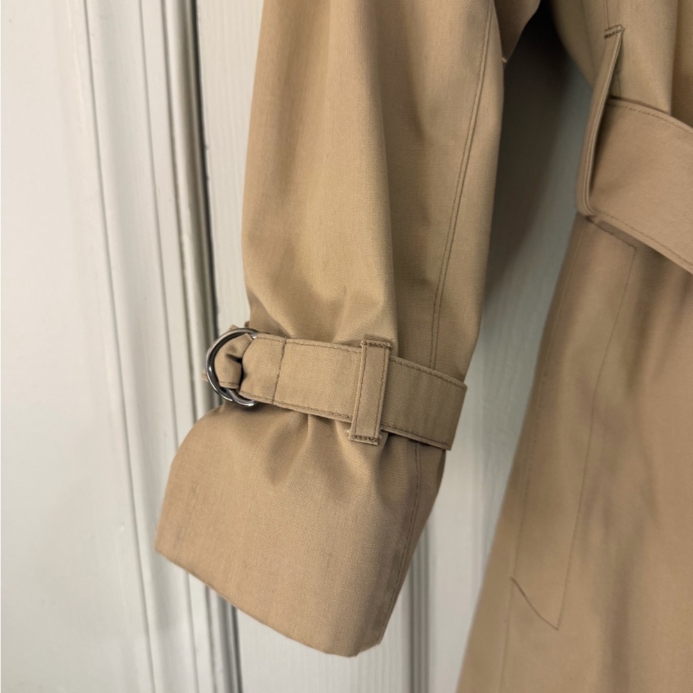 London Fog Beige Trench Coat - Picture 4 of 12
